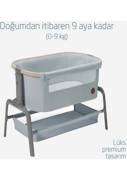 Iora Katlanabilir Anne Yanı Beşik Beyond Grey Eco