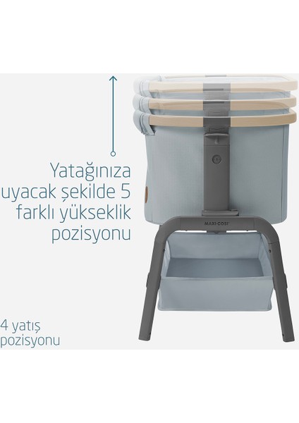 Iora Katlanabilir Anne Yanı Beşik Beyond Grey Eco