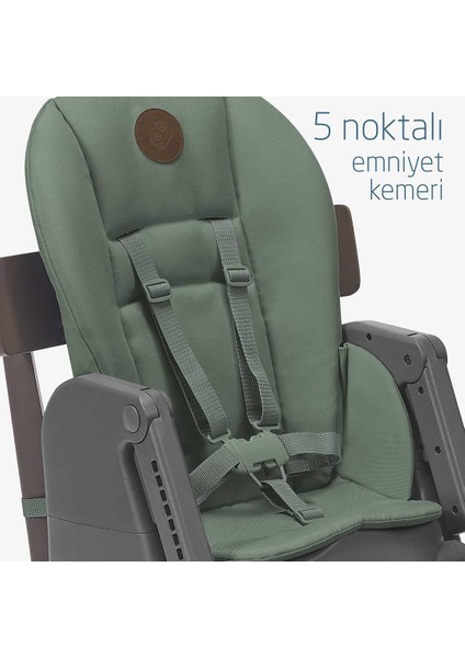 Minla 6'sı Bir Arada Ahşap Görünümlü Mama Sandalyesi Beyond Green Eco