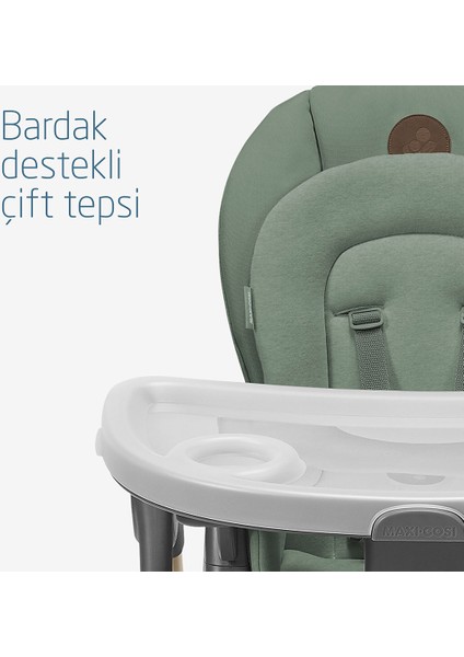 Minla 6'sı Bir Arada Ahşap Görünümlü Mama Sandalyesi Beyond Green Eco