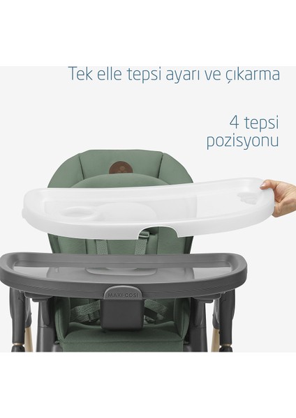 Minla 6'sı Bir Arada Ahşap Görünümlü Mama Sandalyesi Beyond Green Eco