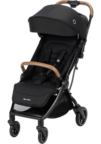 Eva Otomatik Katlanan Kompakt Bebek Arabası Essential Black