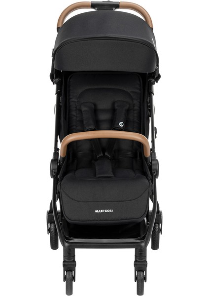 Eva Otomatik Katlanan Kompakt Bebek Arabası Essential Black