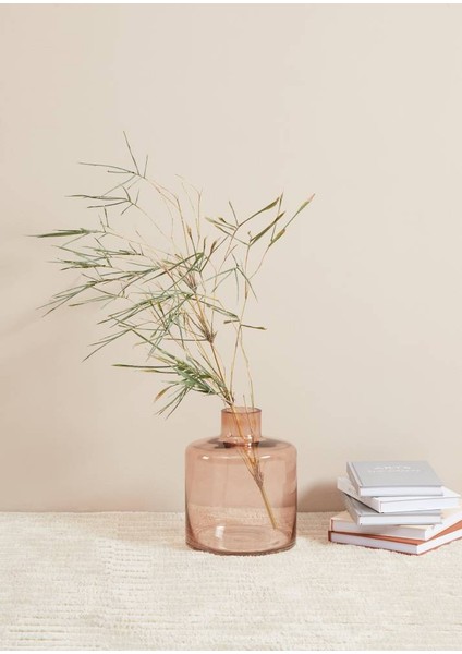 421386 "nabas" 24,5cm Yüksekliğinde Cam Vazo