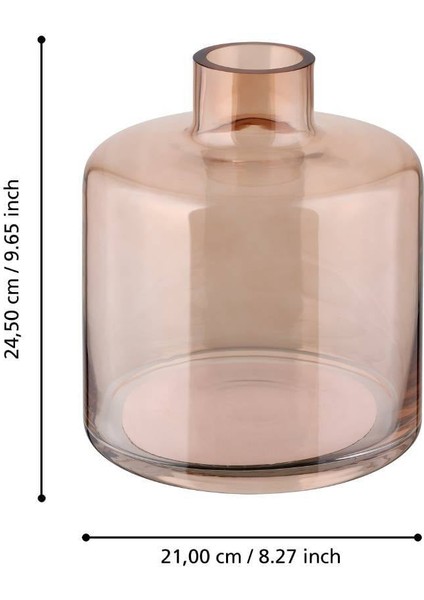 421386 "nabas" 24,5cm Yüksekliğinde Cam Vazo fırsatları