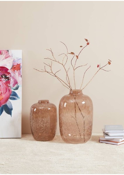 421387 "culası" 45CM Yüksekliğinde Cam Vazo