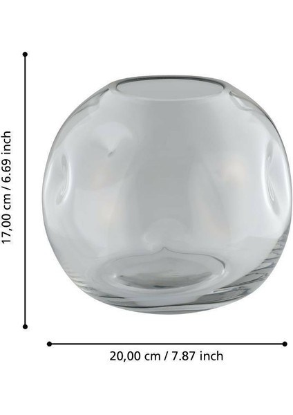 421241 "marosava" Şeffaf Cam Vazo 17CM Yüksekliğinde modelleri