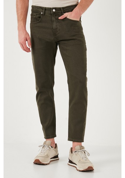 Streç Pamuklu Slim Fit Normal Bel Boru Paça Jeans Erkek Kot Pantolon 15900S31MILANO modelleri