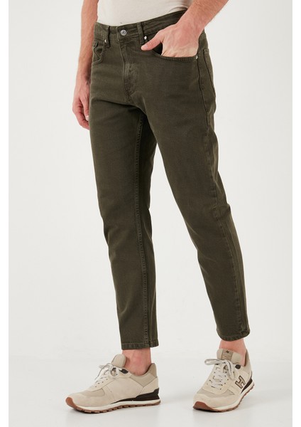 Streç Pamuklu Slim Fit Normal Bel Boru Paça Jeans Erkek Kot Pantolon 15900S31MILANO fırsatları