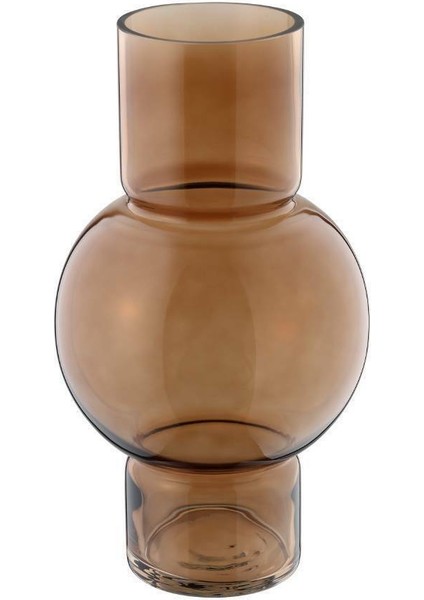 421233 "ampıtabe" Kahverengi Cam Vazo 28CM Yüksekliğinde fiyatları