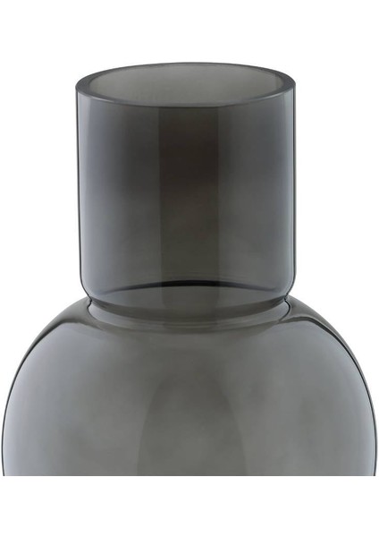 421231 28 cm 15,5 cm Çapında Gri Cam Vazo modelleri