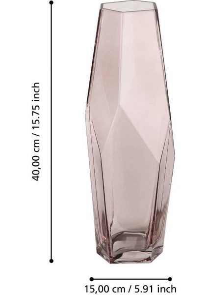 421346 40 cm 15 cm Çapında Cam Vazo fırsatları