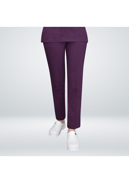 Koyu Mürdüm Likralı Hemşire Forması fırsatları