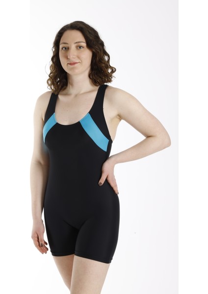 Kadın Likra Yüzücü Uzun Paçalı Mayo 38-44 fırsatları