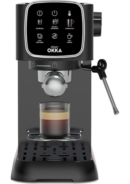 OK0034-05 Arzum Okka Espresso Solo Yarı Otomatik Espresso Makinesi - Krom