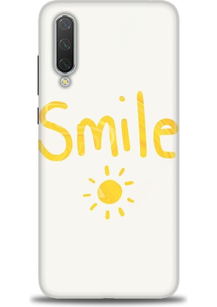 Xiaomi Mi 9 Lite Kılıf Hd Baskılı Kılıf - Smile Güneş + 9h Nano Ekran Koruyucu