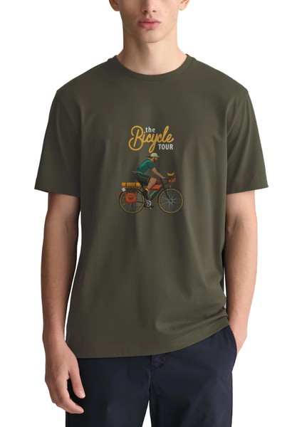 Bisiklet Turu Tasarım Tişört,bisiklet Baskılı Tişört,pamuklu Kısa Kollu Tişört fiyatları