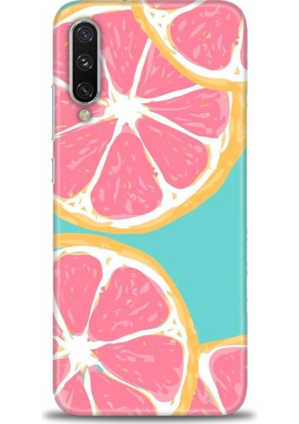 Xiaomi Mi A3 Kılıf Hd Baskılı Kılıf - Pembe Limon + 9h Nano Ekran Koruyucu