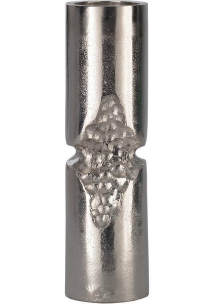 422072 "sıbuco" Nikel Metal Şamdan- Mumluk 36,5 cm Yüksekliğinde