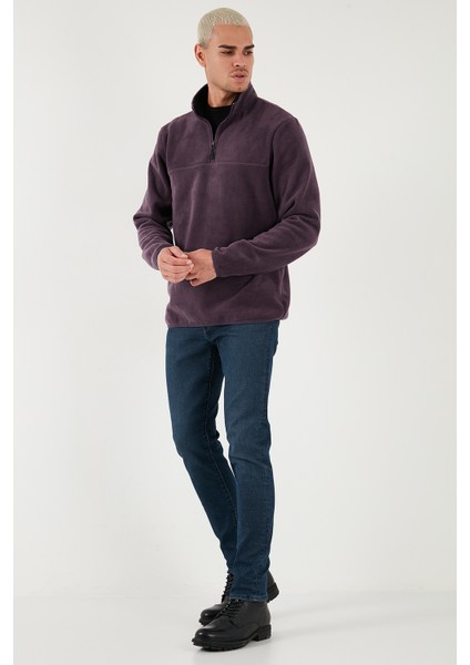 Regular Fit Anti-Pilling Tüylenme Yapmayan Dik Yaka Kalın Kışlık Şardonlu Polar Erkek POLAR 5896700 modelleri