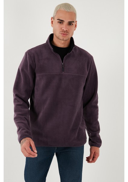 Regular Fit Anti-Pilling Tüylenme Yapmayan Dik Yaka Kalın Kışlık Şardonlu Polar Erkek POLAR 5896700 fırsatları