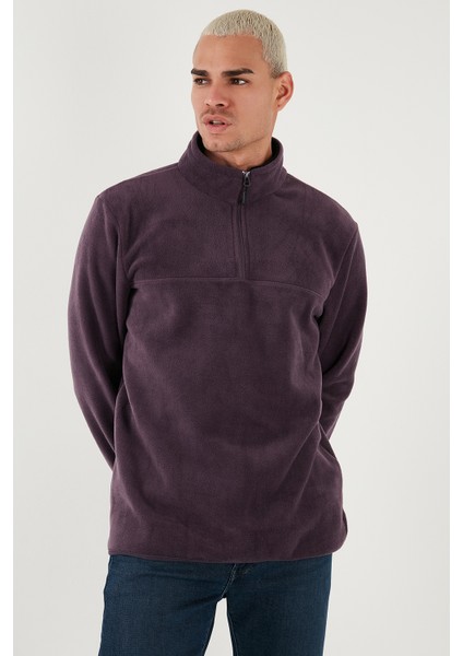 Regular Fit Anti-Pilling Tüylenme Yapmayan Dik Yaka Kalın Kışlık Şardonlu Polar Erkek POLAR 5896700 indirimleri