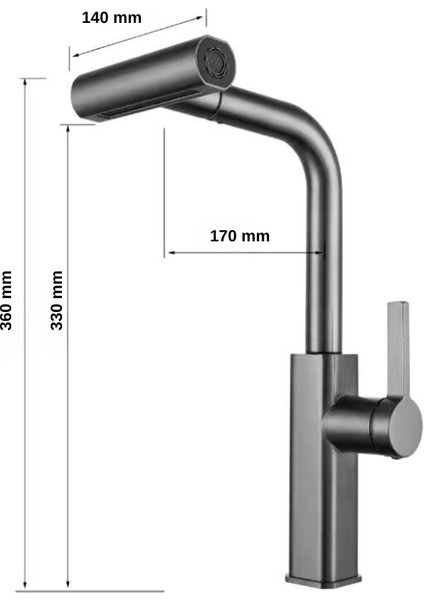 Lora Inox Spiralli Mutfak Bataryası - 4 Farklı Akış Modlu indirimleri