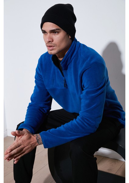 Regular Fit Anti-Pilling Tüylenme Yapmayan Dik Yaka Kalın Kışlık Şardonlu Polar Erkek POLAR 5896700 fiyatları