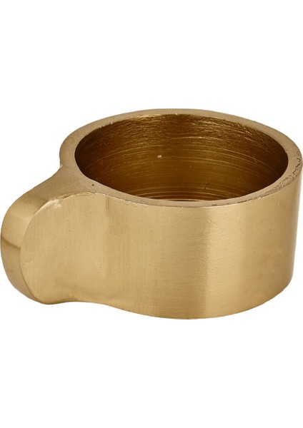 422016 "jellıcoe" 2,5 cm Yüksekliğinde Gold Alüminyum Şamdan- Mumluk