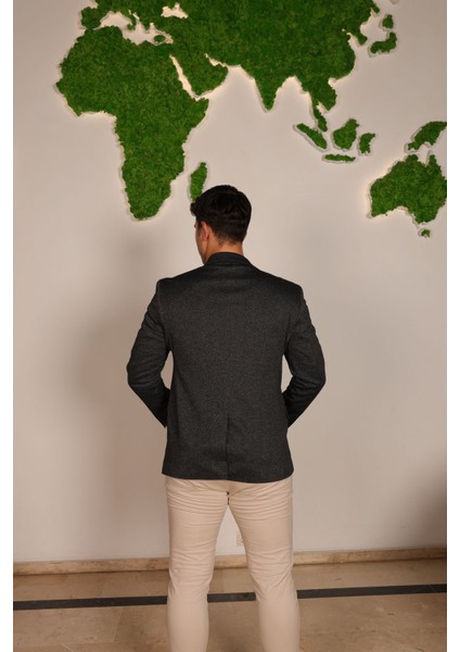 Vad Mavi 1263 Erkek Blazer Spor Ceket