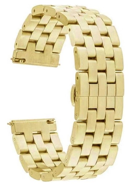 Apple Watch 3/4/5/6/7/8/9/se Ultra 42-44-45-49MM Uyumlu Kordon Paslanmaz Metal Geçmeli Kayış, Gold