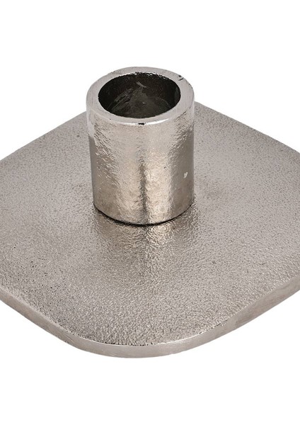 422036 "jellıcoe" 4 cm Yüksekliğinde Gümüş Alüminyum Şamdan- Mumluk fiyatları