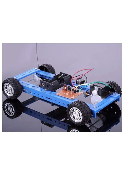 Blue 4 Wheel Remote Control Car 20x12x4 cm