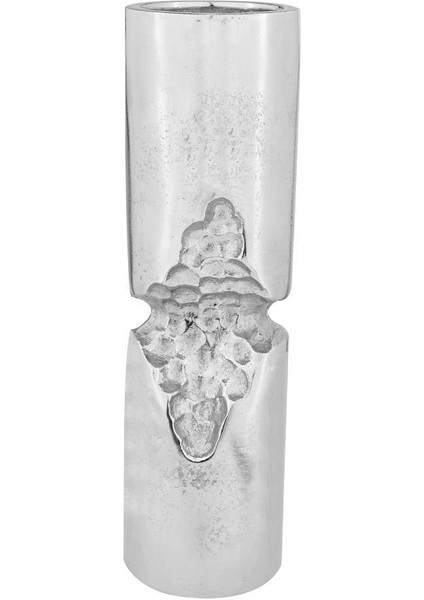 422074 "sıbuco" Nikel Metal Şamdan- Mumluk 25 cm Yüksekliğinde