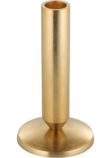 422002 "jellıcoe" 14,5 cm Yüksekliğinde Gold Alüminyum Şamdan- Mumluk fırsatları