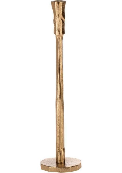 422112 "jellıcoe" Gold Metal Şamdan- Mumluk 36 cm Yüksekliğinde