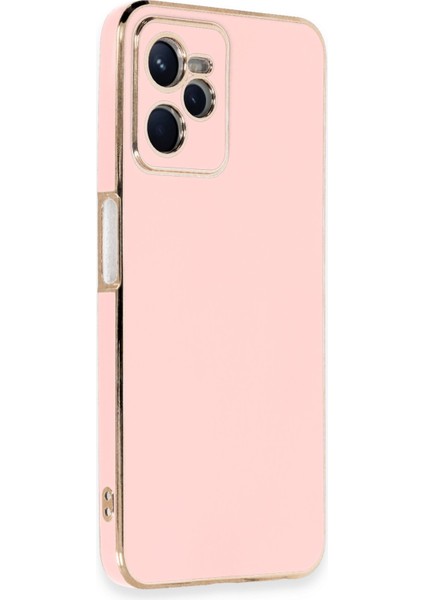 Realme C35 Kılıf Volet Silikon - Pembe 13