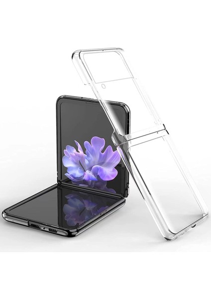 Samsung Galaxy Z Flip 3 Kılıf Fold Tpu Silikon - Şeffaf 13