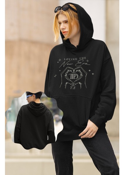 Loving The New Era Ttpd Albüm Baskılı Kapüşonlu Sweatshirt, Oversize Taylor Swift Baskı Hoodie