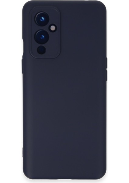 One Plus 9 Kılıf Nano Içi Kadife Silikon - Lacivert 13