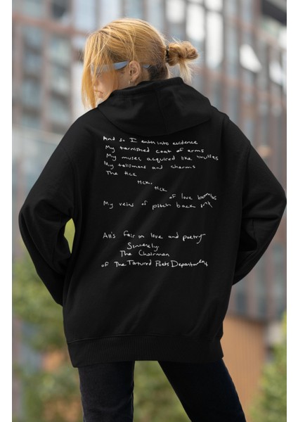 Ttpd Taylor Swift Sırt Baskılı Kapüşonlu Sweatshirt, Oversize Taylor Swift Baskılı Hoodie modelleri