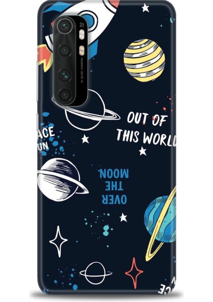 Xiaomi Mi Note 10 Lite Kılıf Hd Baskılı Kılıf - Space Fun + 9h Nano Ekran Koruyucu