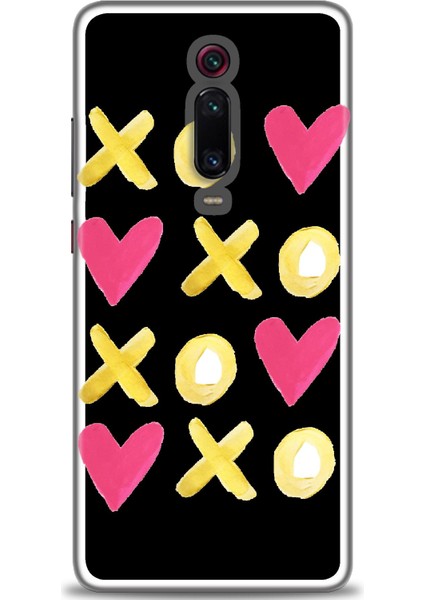 Xiaomi Mi 9t Kılıf Hd Baskılı Kılıf - Xoxoxo + 9h Nano Ekran Koruyucu