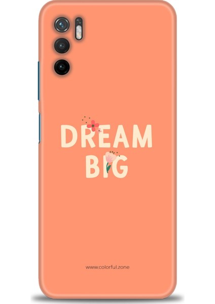 Xiaomi Poco M3 Pro Kılıf Hd Baskılı Kılıf - Dream Big + 9h Nano Ekran Koruyucu