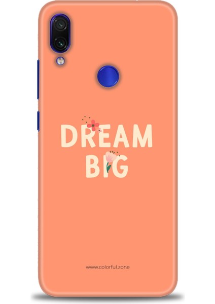 Xiaomi Redmi Note 7 Kılıf Hd Baskılı Kılıf - Dream Big + 9h Nano Ekran Koruyucu