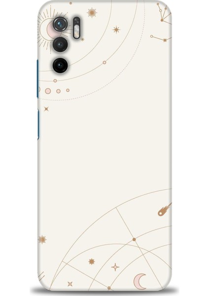 Xiaomi Poco M3 Pro Kılıf Hd Baskılı Kılıf - Yıldız Haritası + 9h Nano Ekran Koruyucu