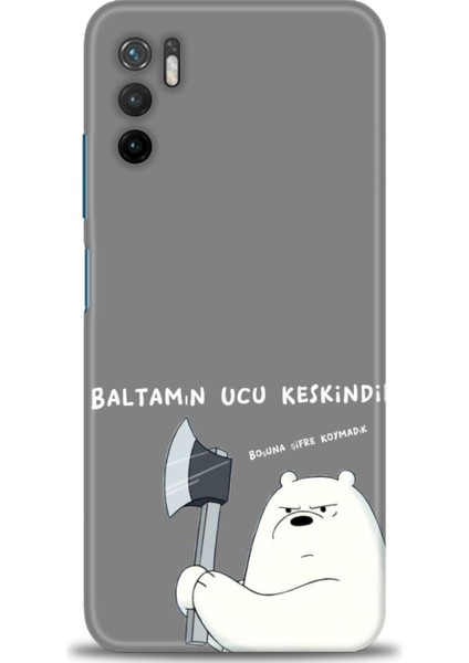 Xiaomi Redmi Note 10 5g Kılıf Hd Baskılı Kılıf - Baltamın Ucu Keskindir + 9h Nano Ekran Koruyucu