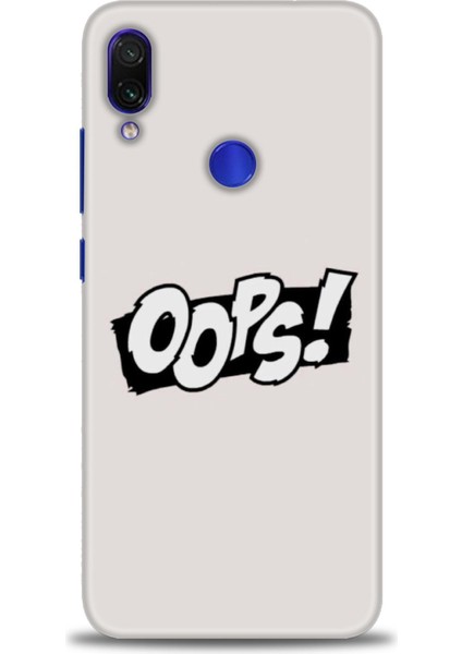 Xiaomi Redmi Note 7 Kılıf Hd Baskılı Kılıf - Oops! + 9h Nano Ekran Koruyucu