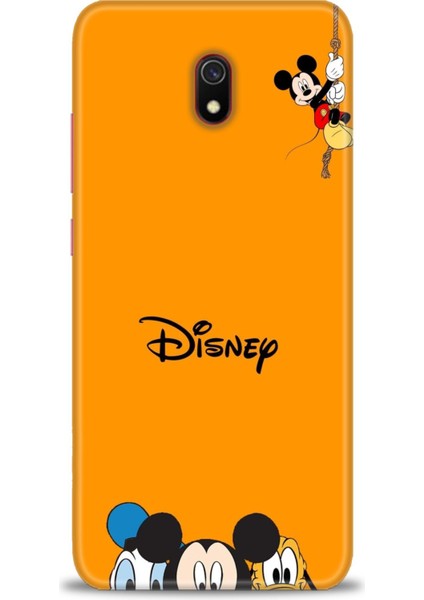 Xiaomi Redmi 8A Kılıf Hd Baskılı Kılıf - Turuncu Disney + 9h Nano Ekran Koruyucu