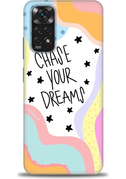 Xiaomi Redmi Note 12 4g Kılıf Hd Baskılı Kılıf - Chase Your Dreams + 9h Nano Ekran Koruyucu